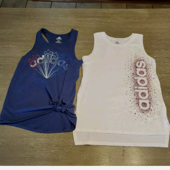 Girls Adidas Tank Tops Size Medium 10/12